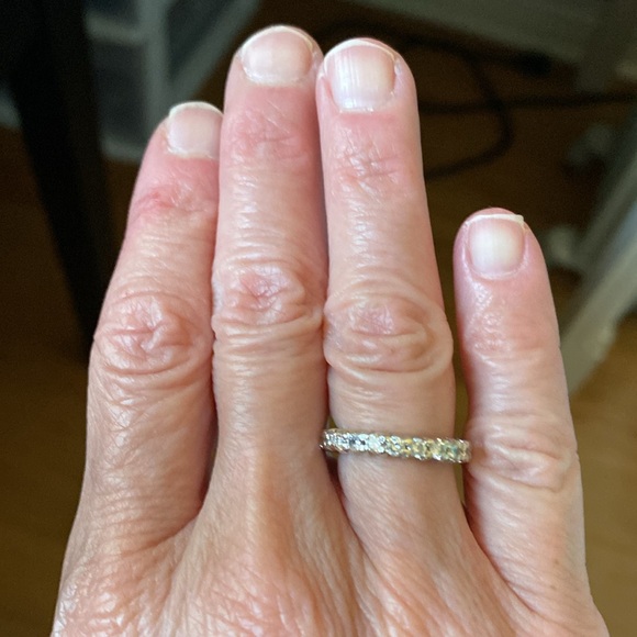 Size 4.5 diamond eternity band! - Picture 3 of 3